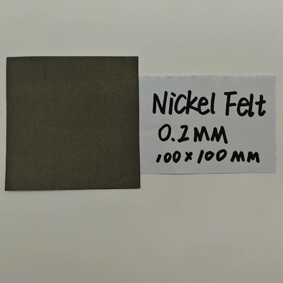 0.2 mm Feuille de fibre de nickel épaisse Feuille de fibre de nickel métallique pure pour la production d'hydrogène AEM
