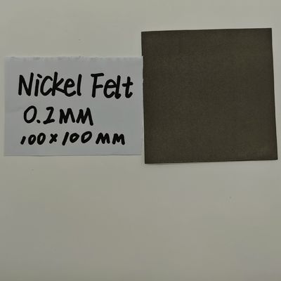 0.2 mm Feuille de nickel Environnemental Feuille de nickel poreuse en fibres sintrées
