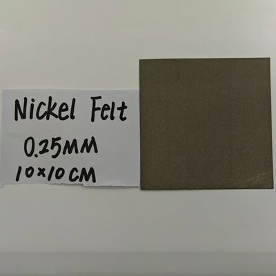 30 à 50% de porosité Feltre de fibre de nickel 0,25 mm d'épaisseur AEM Électrolyse de l'eau Production d'hydrogène