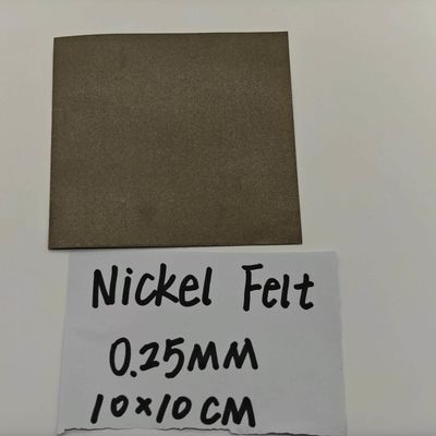 Coupe au laser Feutre de nickel poreux à haute température Sinter Feutre de fibres métalliques